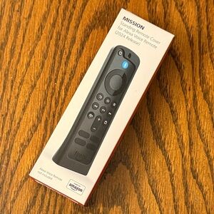 Mission Black Standing Remote Cover for Alexa Voice Remote (2024 Release)